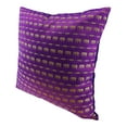 thumbnail image 3 of Decorative Elephant Parade Stripes Purple Silk Throw Pillow Cushion Cover Set, 3 of 6