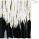 thumbnail image 1 of Cortina de baño de tela impermeable, lavable a máquina, con ganchos, con pintura al óleo de graffiti y arte moderno abstracto, 1 of 5
