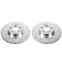Power Stop EBR869XPR Evolution Drilled & Slotted Rotors -Front
