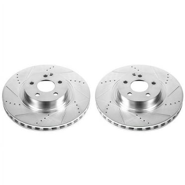 Power Stop EBR869XPR Evolution Drilled & Slotted Rotors -Front