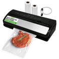 thumbnail image 1 of NutriChef Food Vacuum Sealer Machine, Stainless Steel & ABS Body, Automatic Sealing System for Dry and Moist Foods, LED Touch Controls, Includes Bags, 1 of 8