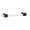 Black, variant on Alno A860-35-PB/NL Modern Clear Acrylic 3-1/2" Center To Center Bar Cabinet Pull Cabinet