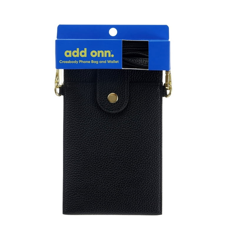 onn. XXL Universal Crossbody Phone Case - Black - Walmart.com