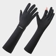 thumbnail image 2 of Cdudpw Women UV Long Sun Protection Gloves Touchscreen Arm Sun Driving Gloves 1Pairs UPF 50+ for Outdoor Sports Cycling(Black), 2 of 4