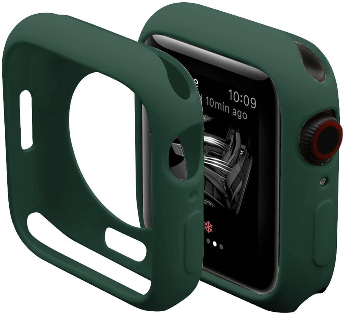 XiHAMA Ultra Thin Soft TPU Bumper Case Compatible with iWatch Apple Watch Series SE 6/5/4