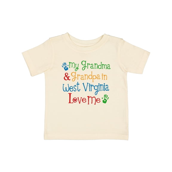 Inktastic West Virginia Grandma Loves Me Boys or Girls Baby T-Shirt