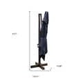 thumbnail image 2 of 13' Navy Polyester Rectangular Tilt Cantilever Patio Umbrella With Stand, 2 of 3