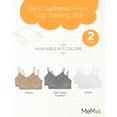 thumbnail image 2 of MeMoi  2 Pair Pack Gathered Front Cup Training Bra - Girls - Female, XL-16, Light Gray Heather, 2 of 7