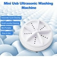 thumbnail image 3 of Portable Washing Machine, Mini Ultrasonic Washing Machine 3 in 1 Dishwashers Ultrasonic Waves Suitable for Home, Business, Travel, College Room, RV, Apartment (3.5IN), 3 of 7