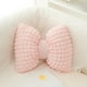 thumbnail image 1 of 1pc Faux Suede Fuzzy Bow Throw Pillow Cover For Bedroom Sofa And Living Room Decor, 1 of 6