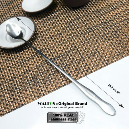 

Long Handled Stainless Steel Coffee Spoon Ice Cream Spoon Dessert Scoop Fruit Snack Fork Tea Spoon Kitchen Accessories