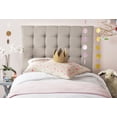 thumbnail image 4 of SAFAVIEH Lamar Classic Modern Tufted Headboard, Twin, Taupe, 4 of 5