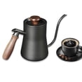 thumbnail image 3 of fastboy Pour Over Coffee Pot with Elegant Wooden Handle Durable and Stylish Black 550ml 1Set, 3 of 6