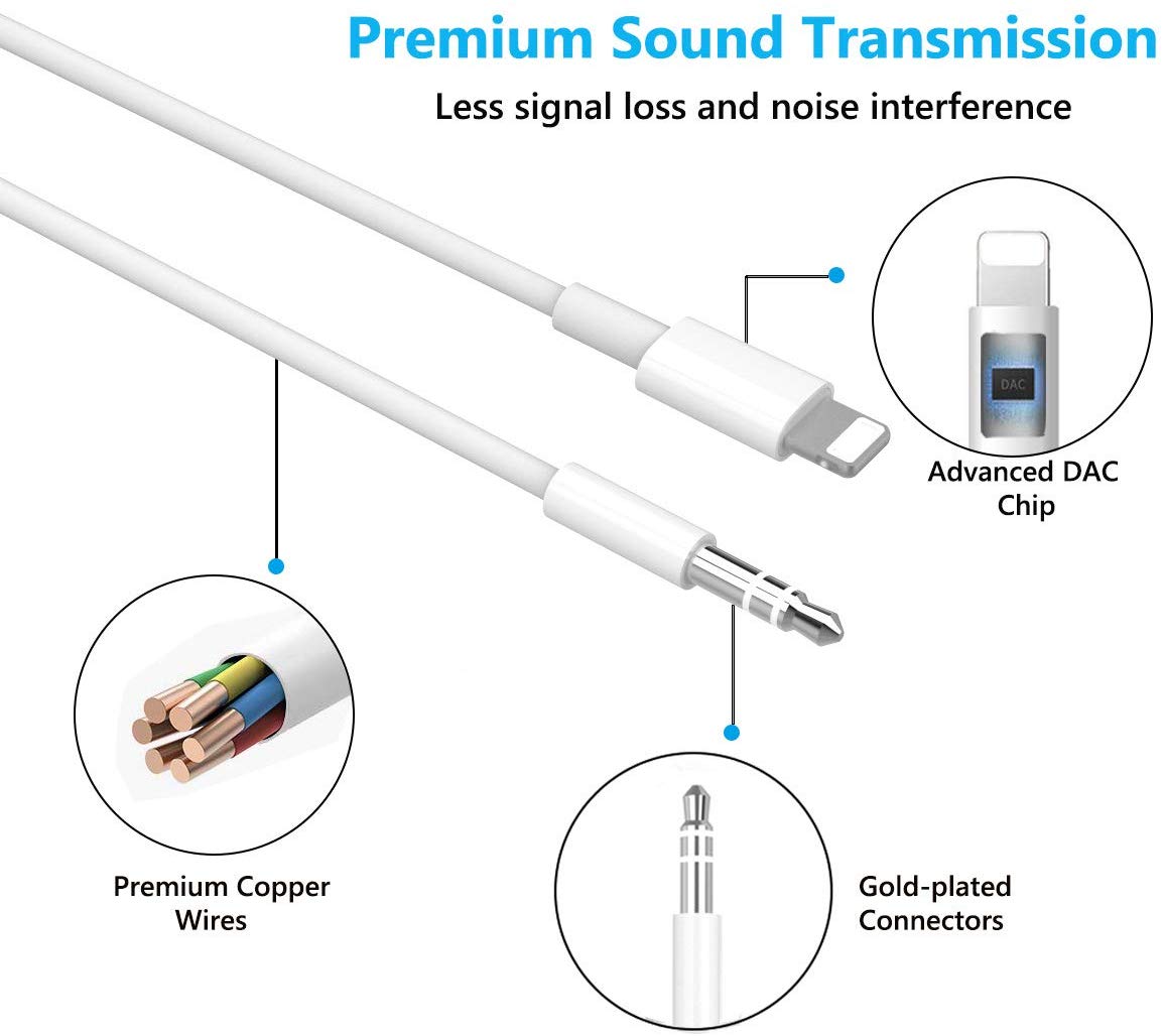Aux Cord for iPhone 11 Series/X Series 
