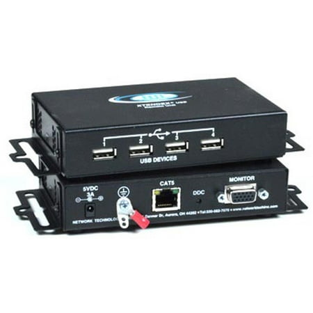 - NTI ST-C5USB2VT Transparent USB Extender with Dual VGA Video w/2-Yr Warranty