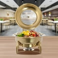 thumbnail image 2 of Chafing Dish Buffet Set 6.34QT Gold Round Stainless Steel Chafing Dish for Buffet Buffet Server and Warmer for Hotels Restaurants Weddings Parties, 2 of 9