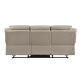 thumbnail image 6 of Lexicon Laconia Leather Double Reclining Sofa in Latte, 6 of 7