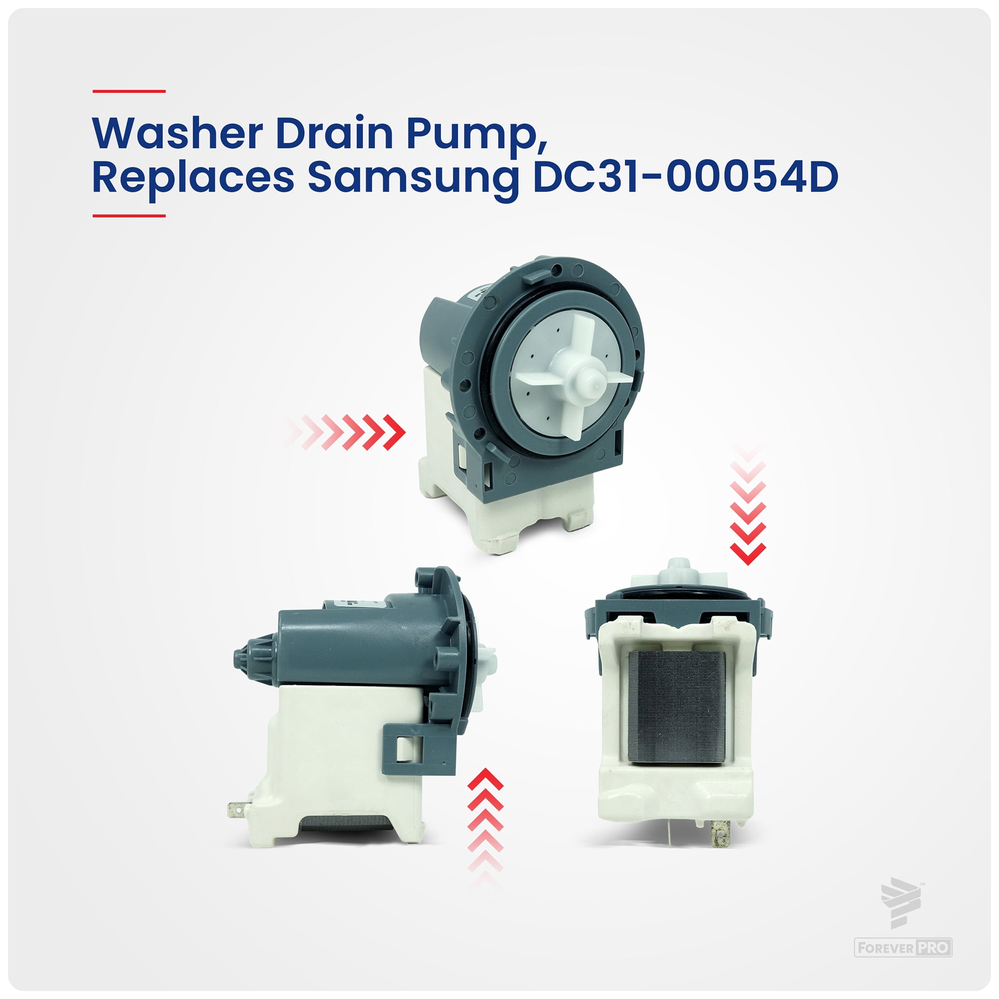 ForeverPRO DC31-00054D Drain Pump for Samsung Washer DC31-00054D