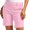 Pink, variant on YYV Plus Size Stretch Twill Pull On Hiking Shorts For Women, Thin Elastic Waist Functional Storage Pockets, Breathable Regular Fit Bottoms For Outdoor Camping Summer Daily Casual Activities Pink XL
