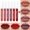F, variant on 18-Color Lip GLōss 6-Pack Set 01 - 18 Color Lip GLōss 6 Box Set Matte Waterproof Long-Lasting Lipstick, Color Lipstickwedding, Christmas Makeup Organizers