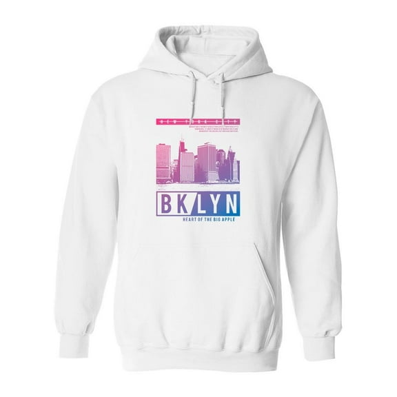 Heart Of The Big Apple Design Hoodie Men -Image by Shutterstock, Male 3X-Large