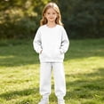 thumbnail image 5 of Dnhxils Girls Athletic Sets Kids Two Piece Outfits Long Sleeve Pullover Sweatpants with Pockets for Teen Girls Fall Sports Clothes, 5 of 9