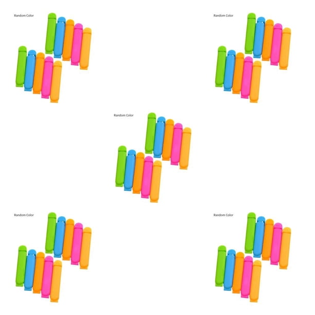 Injueey Clips de sellado de 10 piezas, selladores de bolsas de aperitivos, abrazaderas de almacenamiento, herramientas de sellado reutilizables Type2