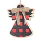 thumbnail image 2 of Adornos navideños rojos clsicos Decoracin para rbol de Navidad Colgante navideño de madera, 2 of 3