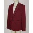 thumbnail image 5 of iiniim Kids Boys Gentleman Suit Long Sleeve Blazer Notch Lapel One-Button Formal Jacket Size 4-14 Dark Red 12, 5 of 7
