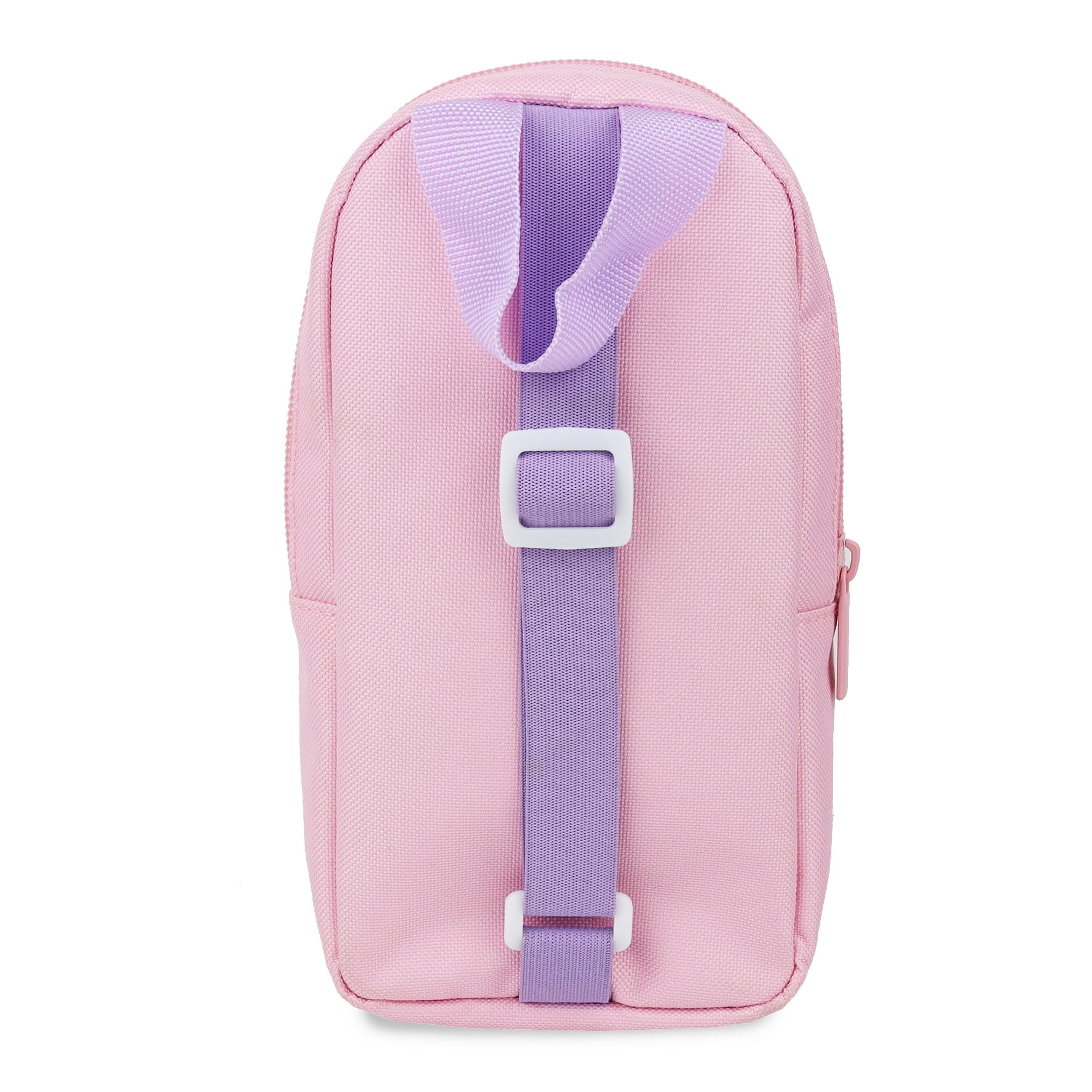 Pen+Gear Novelty Unicorn Face Backpack Shaped Pencil Pouch with Strap, Pink Polyester, Elementary School and Preschool
