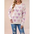 thumbnail image 3 of Women Long Sleeve Sweater Autumn Crew Neck Dressy Casual Soft Knit Pullover Tops Trendy  L, 3 of 8