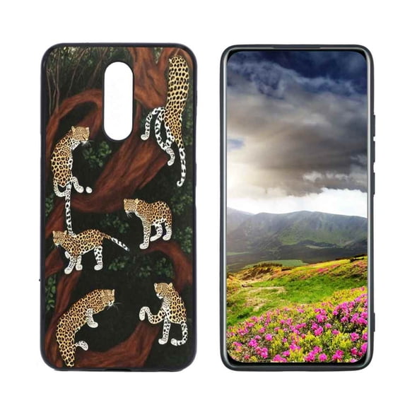 Compatible with LG Solo LTE Phone Case, Leopard-Protective-67 Case Men Women, Flexible Silicone Shockproof Case for LG Solo LTE