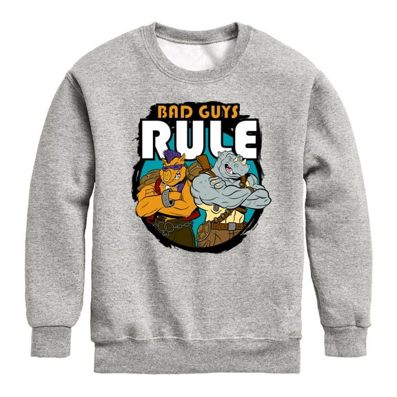 Teenage Mutant Ninja Turtles - Bad Guys Rule - Toddler & Youth Crewneck Fleece Sweatshirt