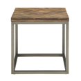 thumbnail image 1 of Table d'Appoint Carrée Lorenza en Bois Vieilli Brun, 1 of 8