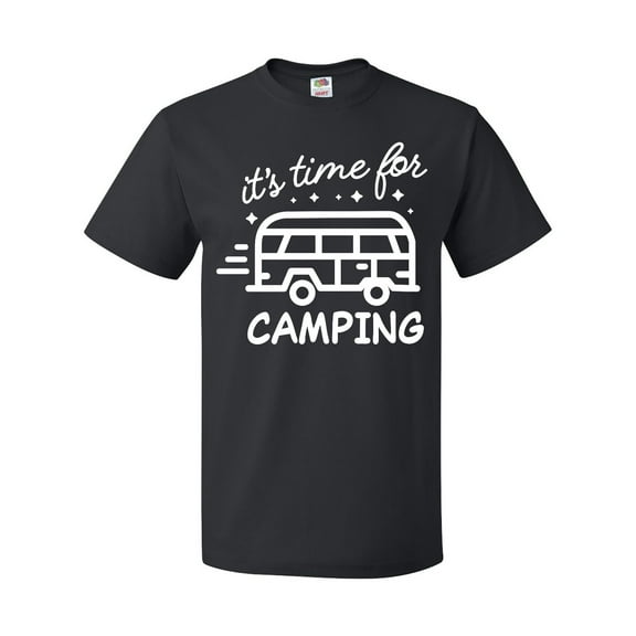 Inktastic It's Time for Camping with Camper T-Shirt