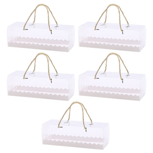 EeaseMX 5 cajas transparentes para galletas, multifunción, para cupcakes y postres.