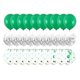 thumbnail image 2 of Birthday Balloon Set Latex Balloons Sets Party Decoration 12inch Green 40Pcs, 2 of 5