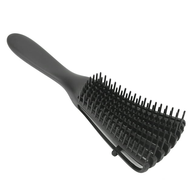 Fugacal Cepillos para peinar el cabello, cepillo para desenredar el cabello Mango de goma con soporte desmontable para cabello húmedo y seco para cabello rizado grueso y liso para Fugacal No se aplica
