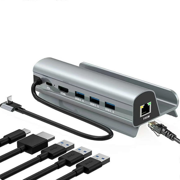 6-in-1 Steam Deck Docking Station For Valve Steam Deck Charging Game For HDMI Q8 NEW