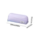 thumbnail image 3 of Bxaolu Pencil Case, Large Capacity Pencil Pouch Pen Bag with 3 Compartments, Portable Oxford&nbsp;Pen Organizer with Zipper, Cute Pencil Pouch Bag, Purple, 3 of 6