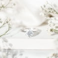 thumbnail image 4 of Rosec Jewels Certified 2 Carat Lab Grown Diamond Hidden Halo Engagement Ring - Diamond Solitaire Ring (EF-VS Grade - Ready To Gift), 18K White Gold, US 9.50, 4 of 9