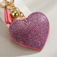 thumbnail image 4 of Youkk Gifts Heart-shaped Pendant Keychain For Presents Stylish Heart Shape Keychains orange 1Set, 4 of 6
