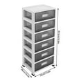 thumbnail image 6 of Craft Organizers and Storage, 6 Drawer Cart Storage Tower,Rolling Storage Cart for Classroom Supplies,Storage Organizer for Art Supplies,Top Organizer,Rolling Cabinet for Home,Office,Organizer Cart, 6 of 7