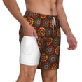 thumbnail image 3 of Goofa 60s and 70s Aesthetic1 Printed Men's Swim Trunks Board Shorts Quick Dry Mens Swimming Trunks with Compression Liner,Breathable Fit Hawaii Beach Shorts-Large, 3 of 9
