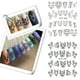 thumbnail image 5 of Pegatinas de uñas sweethay Animal de dibujos animados Dibujo de línea DIY Full Nail Tip Calcomanías No.01, 5 of 6
