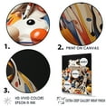 thumbnail image 3 of Designart "Liquid Art With Multicolored Frogs" Frogs & Toads Floater Framed Canvas Wall Art, 3 of 5