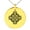Gold, variant on Stainless Steel Celtic Cross Rune Knot Engraved Small Medallion Circle Charm Pendant Necklace