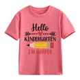 thumbnail image 4 of XXWXYD Kindergarten Personalized Back To School Shirt, Custom Name Pencil Design T-Shirt, First Day Announcement Gift for Toddler Youth Girls, 4 of 8