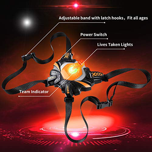 Details about   Laser Tag Guns with Vests Set of 4 Multi Player Laser Tag Set for Teenager 