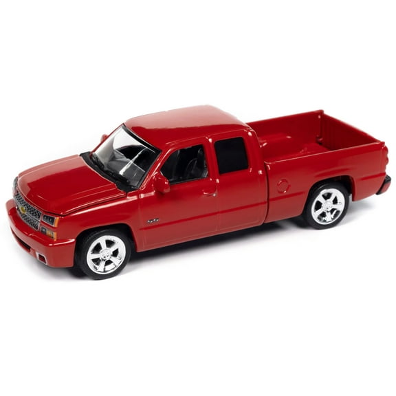 Diecast 2006 Chevrolet Silverado SS Pickup Truck Victory Red "Muscle Trucks" Series 1/64 Diecast Model Car by Auto World